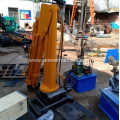 Hydraulic telescopic Boom mini lifting truck crane with Basket cage for car trailer lift